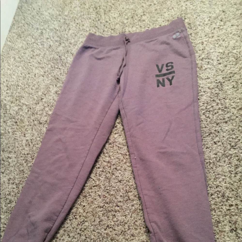VS purple joggers, size small